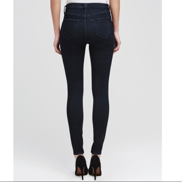 NEW L' AGENCE Marguerite High Rise Skinny Jeans Sz 25 in Eclipse (30” inseam) - Picture 3 of 8